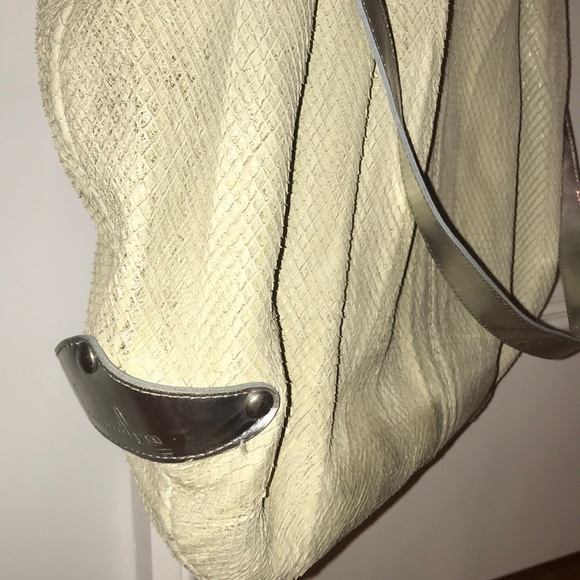 Tammi lyn silver python skin large cross body bag - Picture 2 of 7